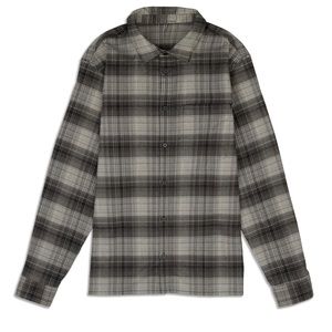 Lululemon Long Sleeve Black & Grey Flannel